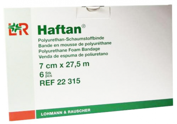 LR Haftan Schaumstoffbinde 7 cm x 27,5 m