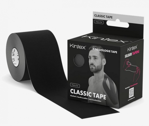 Kintex Kinesiologie Tape 5 cm x 5 m Classic schwarz